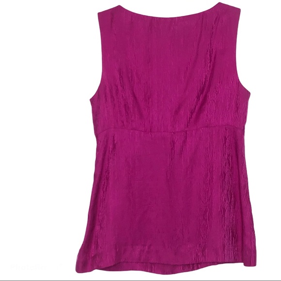 Trina Turk Blouse Silk Sleeveless Top with bow size 2 - Picture 4 of 9